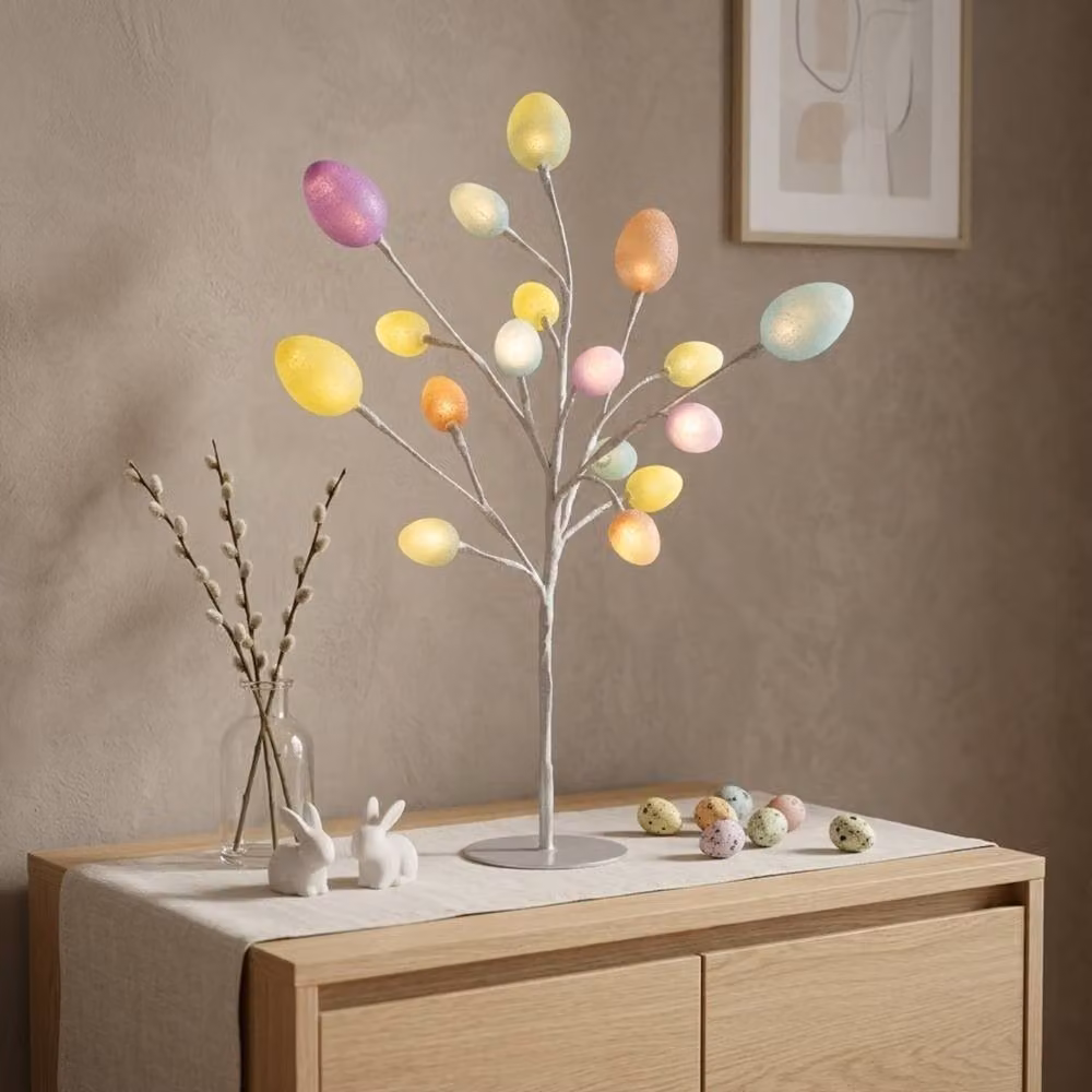 Garden Greatness Multicolour Springtime Easter Egg LED Birch Tabletop Tree – 2