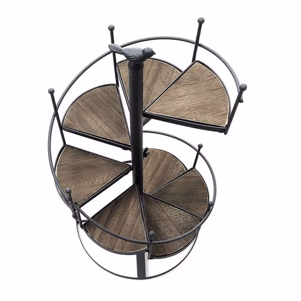 PAWNORA 8 Pot Succulent Plant Stand in Matt Black Metal – 2