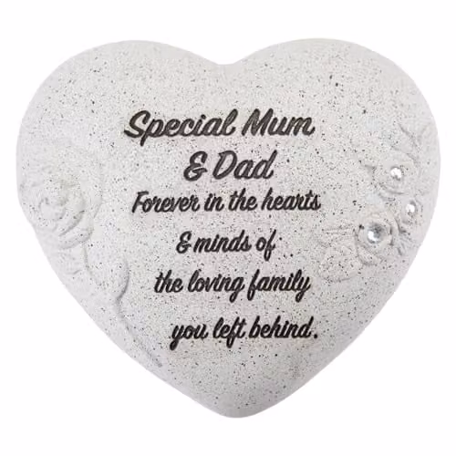 VFM e-Store Memorial Flower Pot Ornament in Grey, W/D/H: 16 x 14 x 7 cm – 1