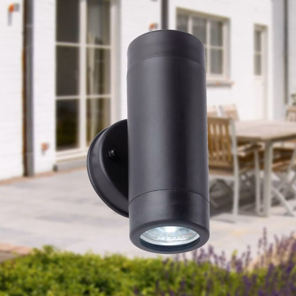 First Choice Lighting Gale Black Polypropylene Up and Down LED Wall Light – 2