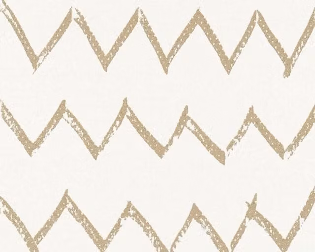 A.S. Création Gold Metallic Graphic Linen Fabric Effect Abstract Paint Brush Stroke Wallpaper