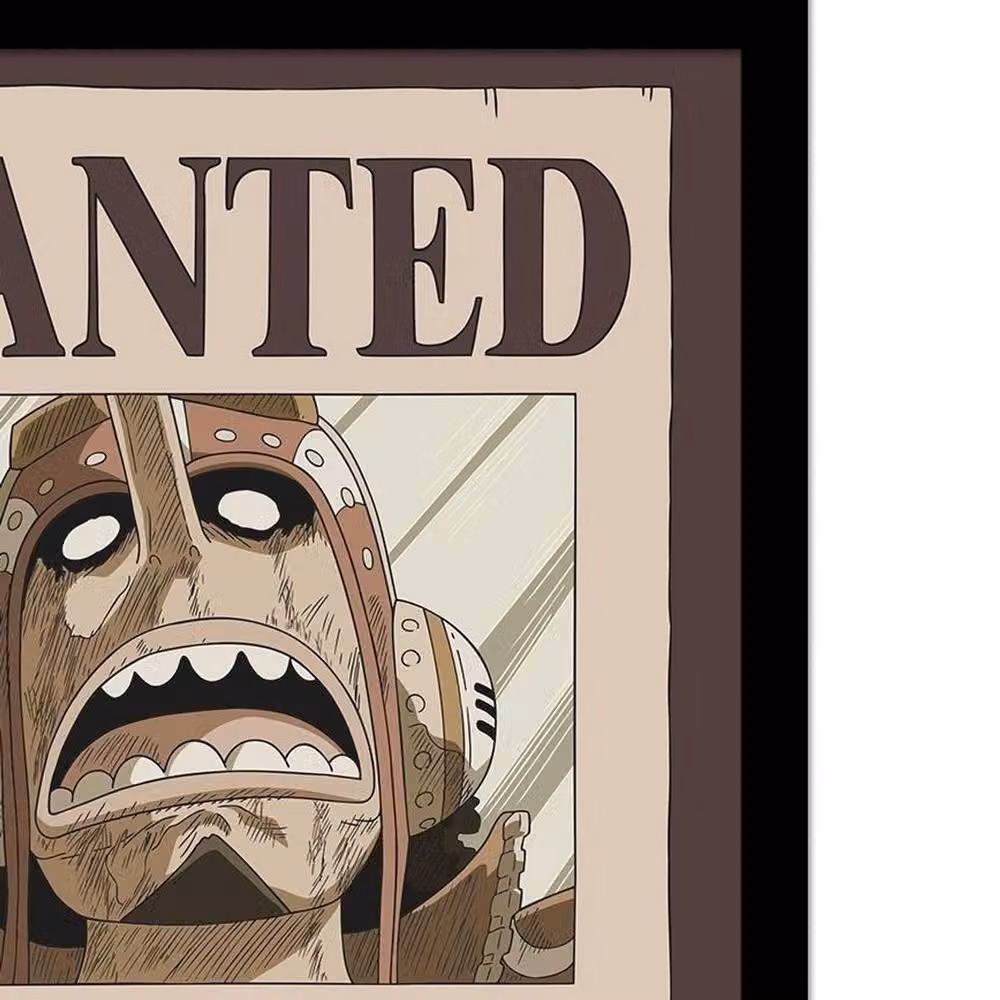 One Piece Usopp Framed Paper Poster in Beige and Multicolour – 2