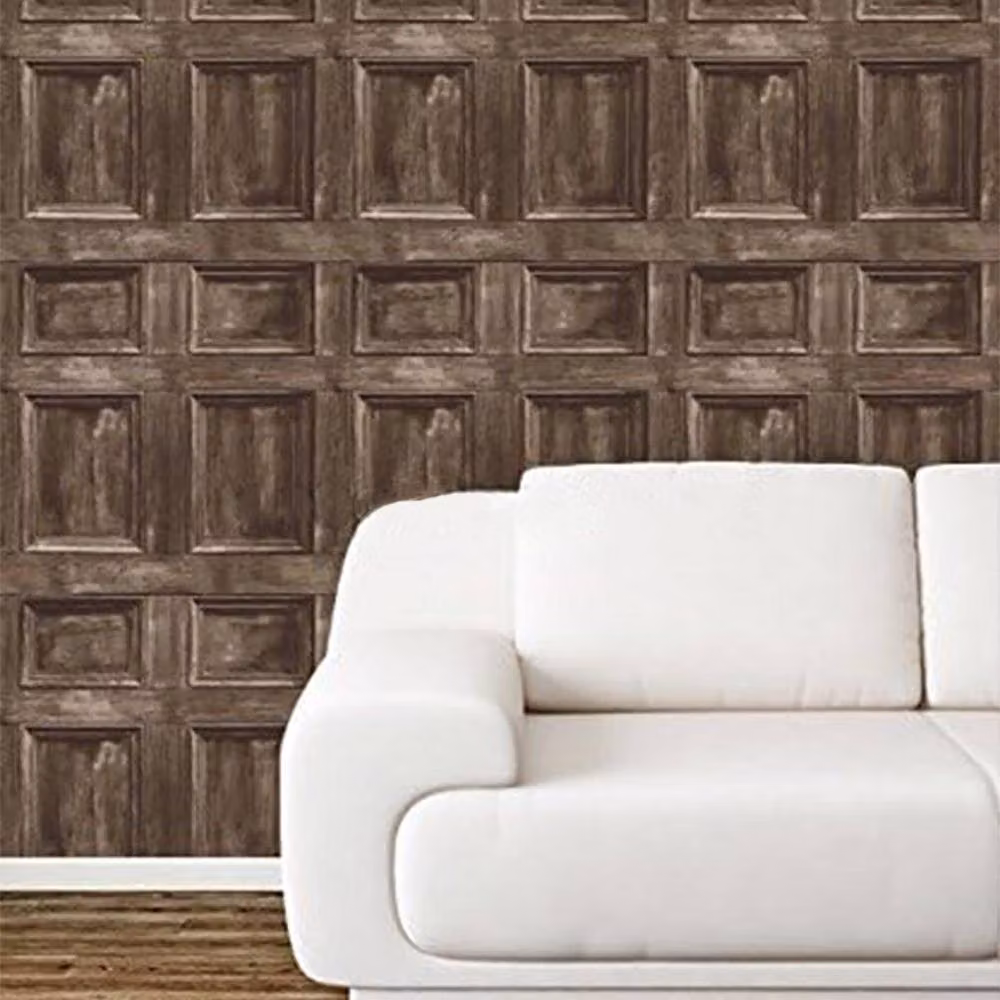 Fine Décor Wood Panel Wallpaper in Brown – 4