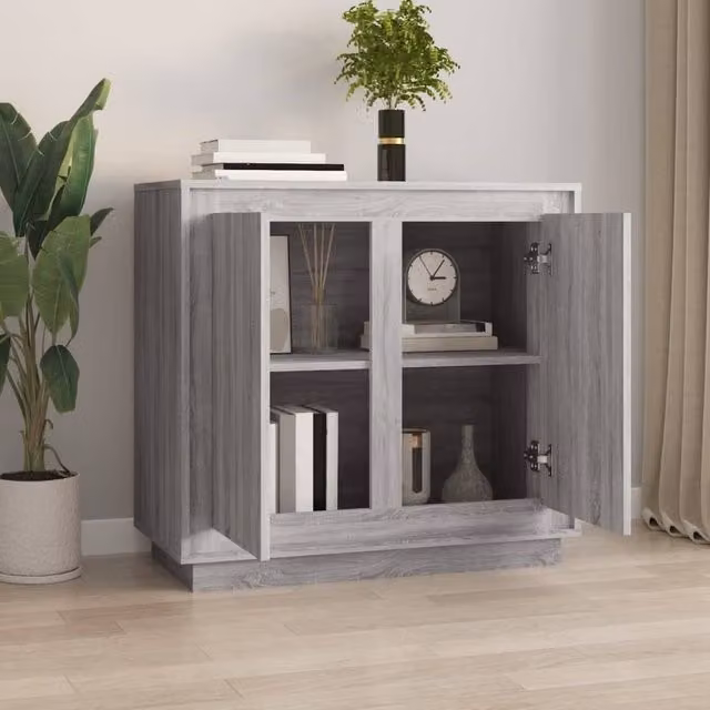 Berkfield Home Grey Sonoma Sideboard, W/D/H: 80 x 34 x 75 cm – 1