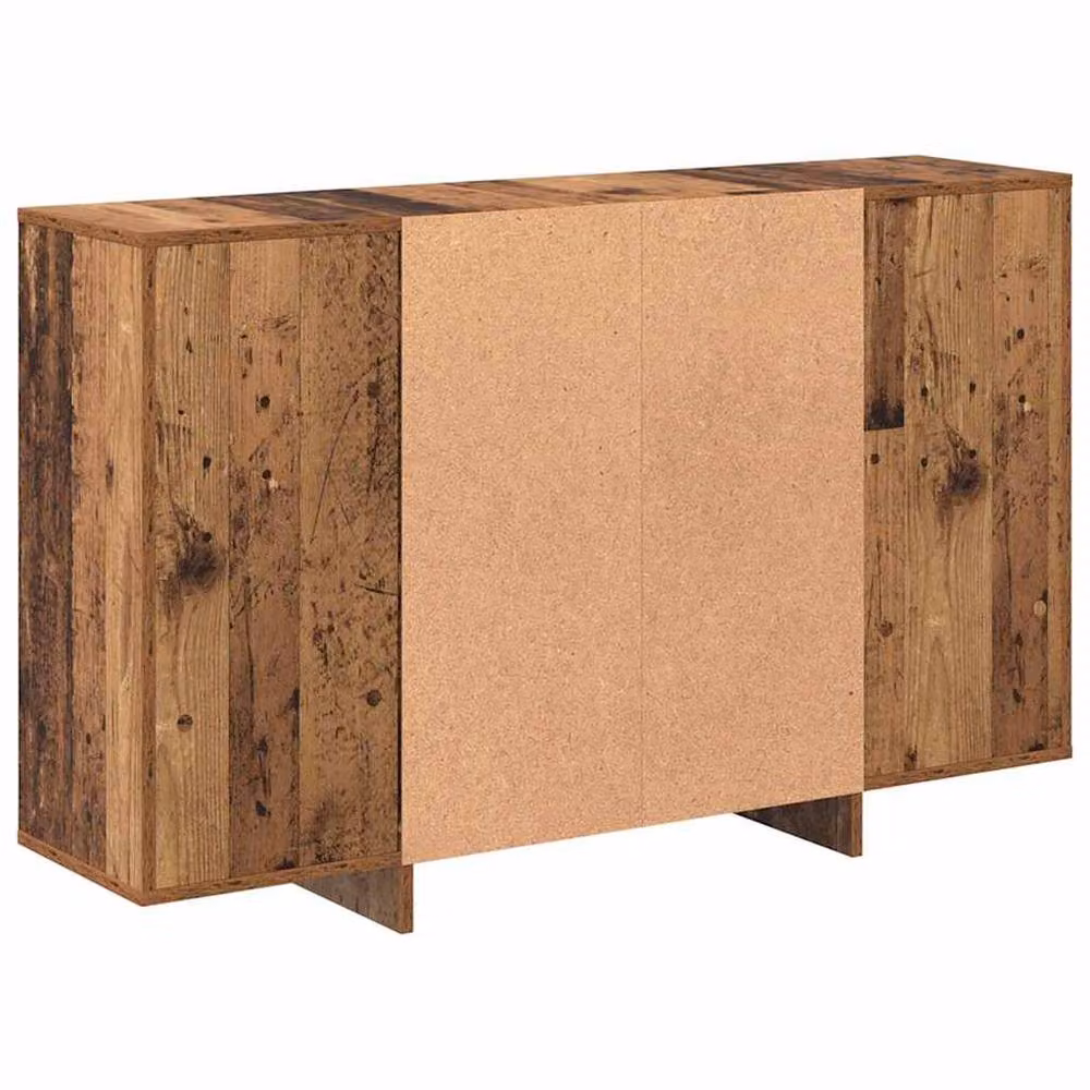 Berkfield Home Sideboard with Shelf in Brown Old Wood, W/D/H: 120 x 30 x 75 cm – 5