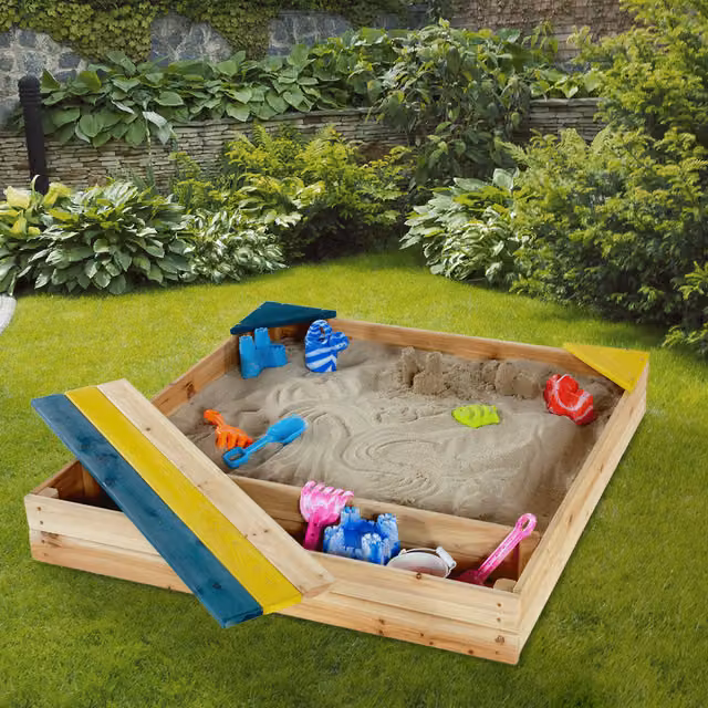 BillyOh Square Storage Sandpit in Brown