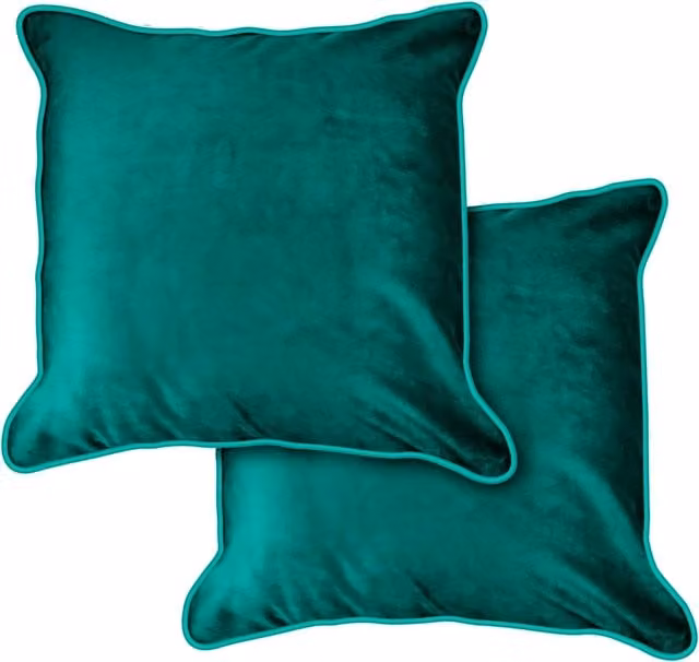 NewEdgeBlinds Green Velvet Square Cushion Cover