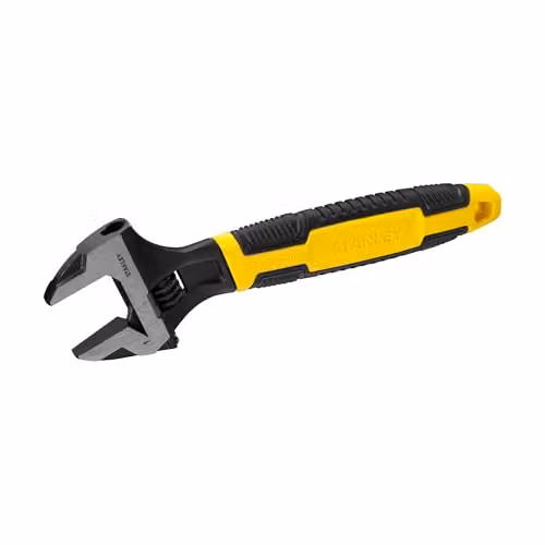 Stanley MaxSteel Adjustable Wrench, Yellow and Multicolour Steel – 1