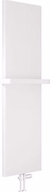 Bathroom Kingdom Borda White Designer Flat Panel Vertical Towel Rail, H 180 cm x W 54 cm