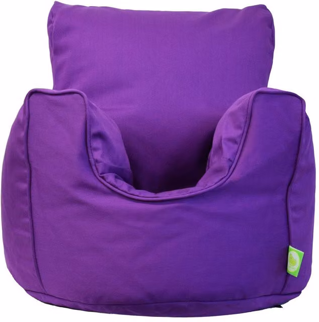 Bean Lazy Purple Cotton Twill Bean Bag Armchair for Toddlers – 1