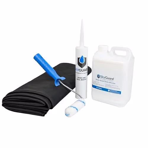 SkyGuard EPDM Rubber Shed Roof Kit, Black, W: 210 cm, D: 110 cm