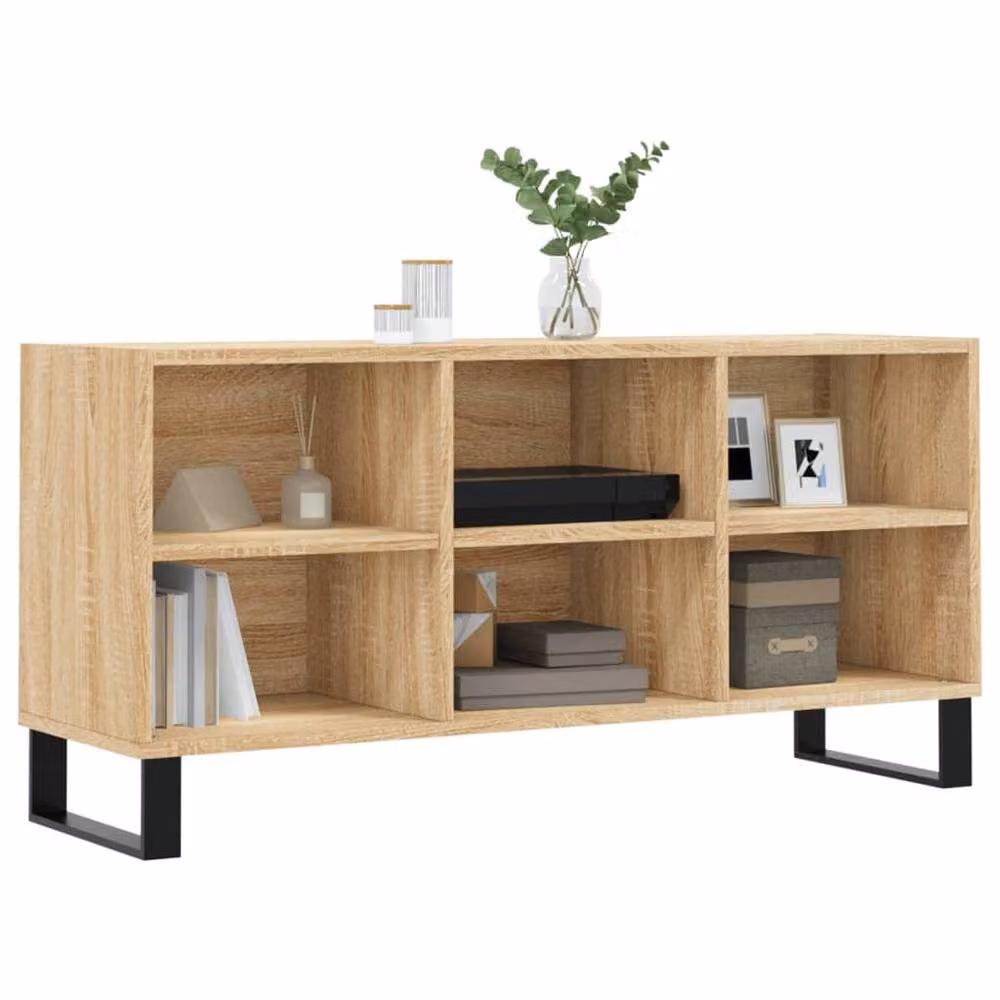 Berkfield Home Modern TV Cabinet in Sonoma Oak Brown, W/D/H: 103.5 x 30 x 50 cm – 3