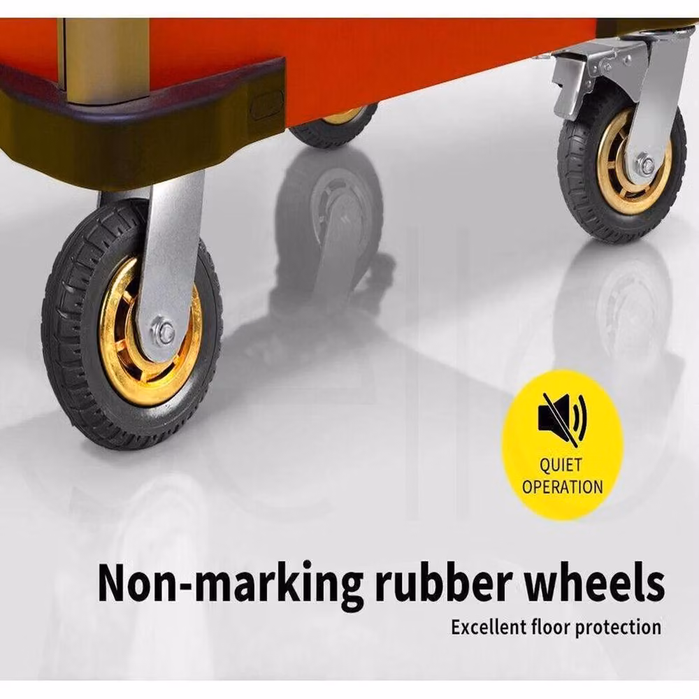 KORVIXA 4 Pack Heavy Duty 6 Inch Swivel Castor Wheels in Black – 4