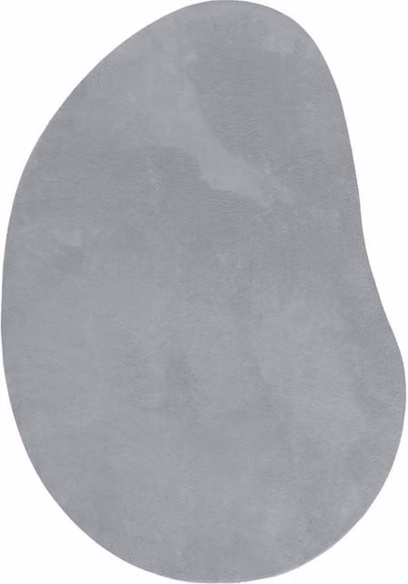 Berkfield Home Grey Oval Area Rug, W: 140 cm, D: 200 cm, Made from Polyester and Polypropylene with Non-Slip and Washable Features – 1