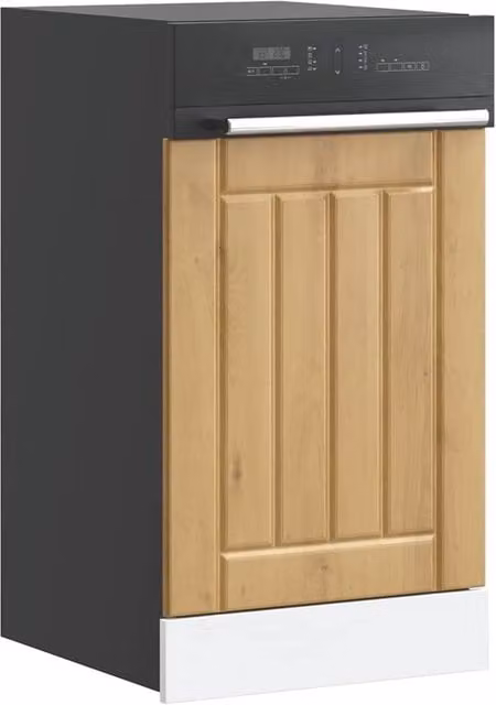 Berkfield Home Lucca Artisan Oak Dishwasher Panel in Brown, Engineered Wood, H: 67.0 cm, W: 45.0 cm – 1