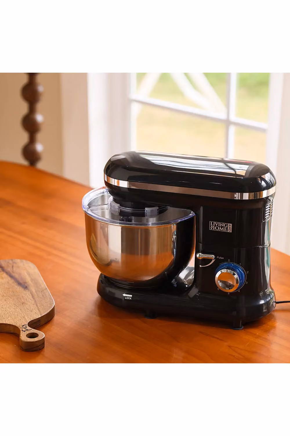 Living and Home 3-in-1 Multi-Function Household Stand Mixer with 5.5-Quart Mixing Bowl and 6 Speeds, Black – 2