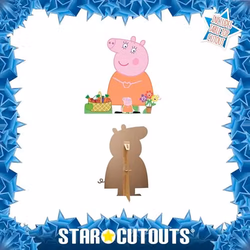 Star Cutouts Peppa Mummy Pig Happy Height Multicolour Tabletop Decoration, Height: 95 cm – 2