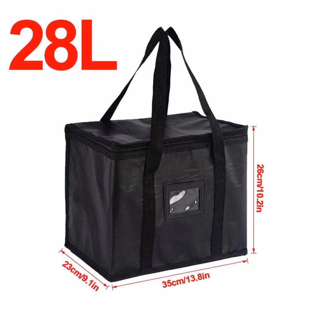 SPETLEK Large Insulated Food Delivery Bag, 28L, Black – 2