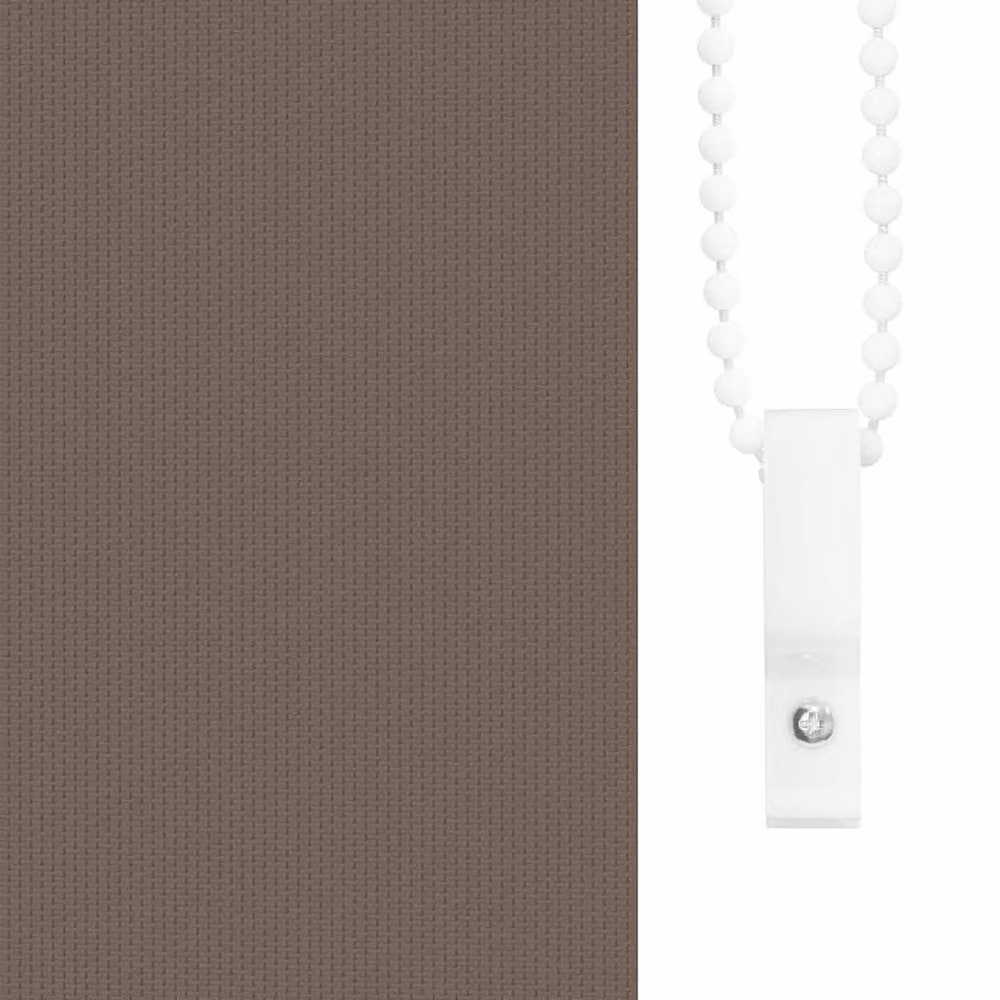 Berkfield Home Blackout Roller Blind in Brown Polyester, W: 50 cm, H: 210 cm – 2