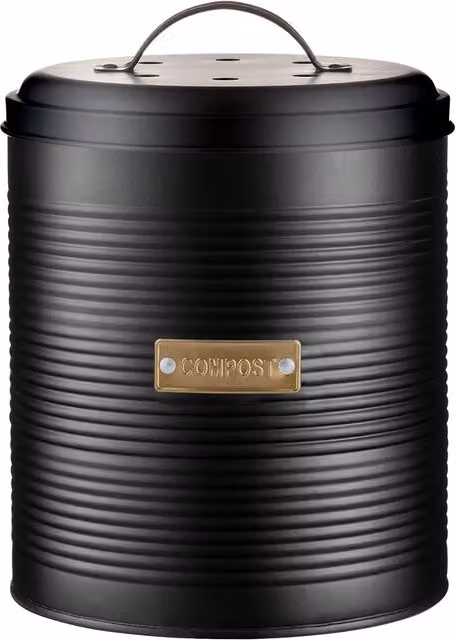 Rayware Typhoon Otto Black and Gold Compost Caddy 2.5 Litre – 3