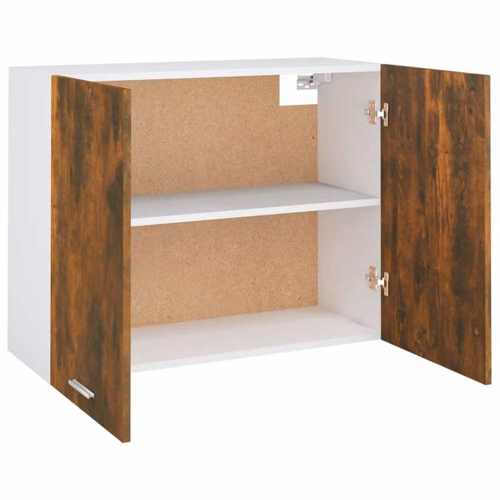 Berkfield Home Smoked Oak Hanging Cabinet in Brown, W/D/H: 80 x 31 x 60 cm – 3
