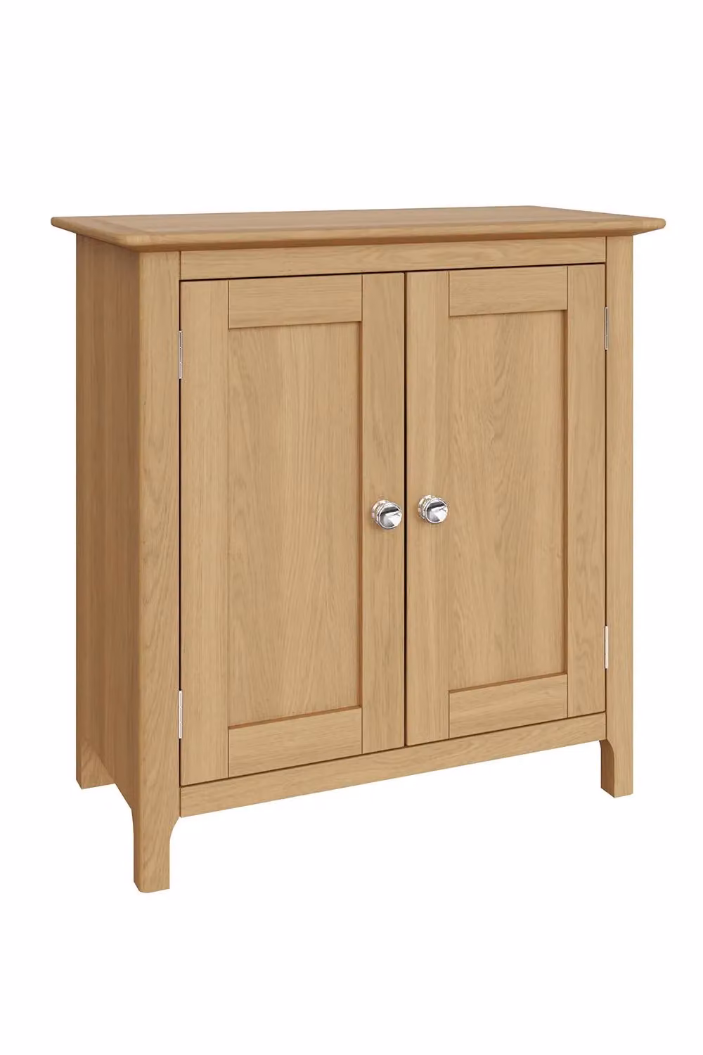FWStyle 2 Door Compact Sideboard in Natural Oak Finish, Brown – 2