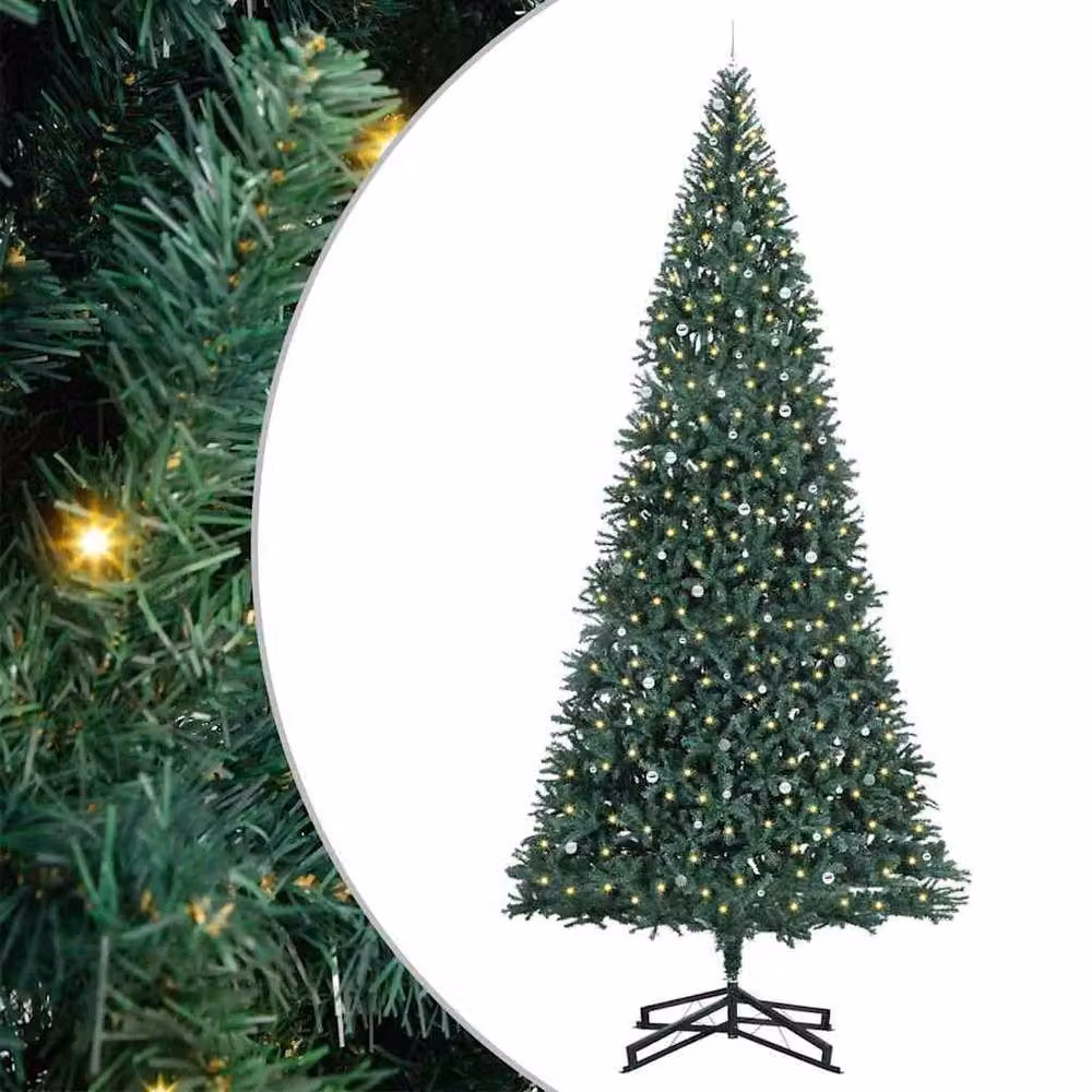 Berkfield Home Pre-lit Artificial Christmas Tree with Ball Set, Green, 500 cm – 2