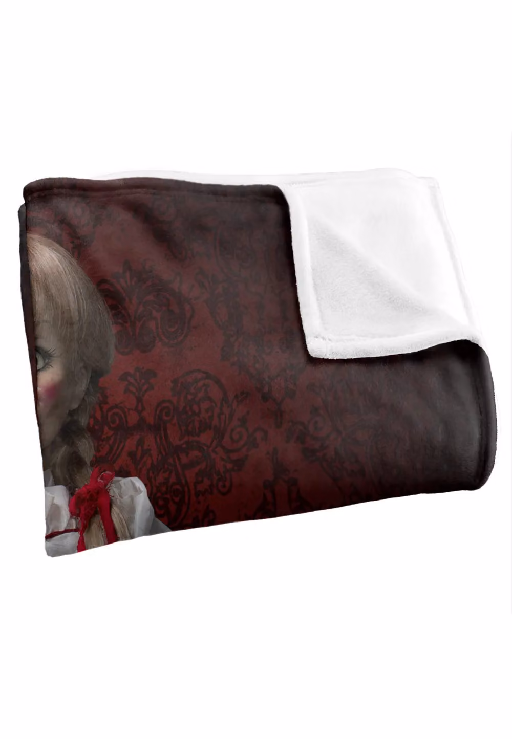 Annabelle 3 Super Soft Silky Touch Throw Blanket, White, W: 152 cm, D: 127 cm – 3