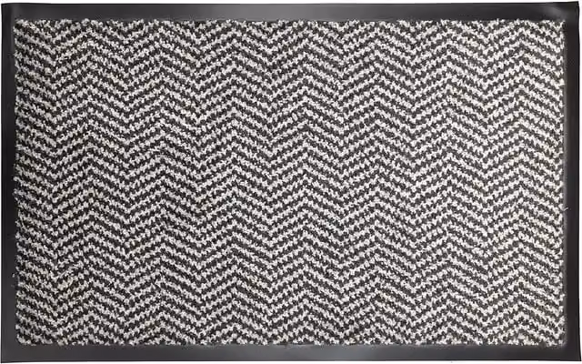 Primeur Luxury Mud Master Rectangular Brushing Mat in Black and Silver