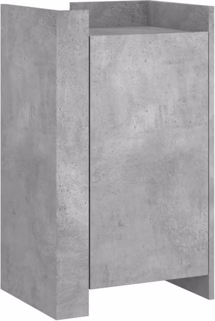 Berkfield Home Modern Sideboard in Concrete Grey, W/D/H: 45 x 35 x 75 cm