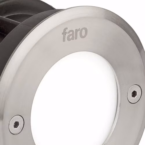 Netlighting LED Round Recessed Outdoor Ground Light in Grey Stainless Steel, IP67 – 3