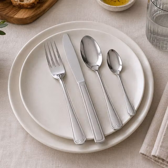 Orsina Sweetheart 16-Piece Stainless Steel Cutlery Set in Silver – 2