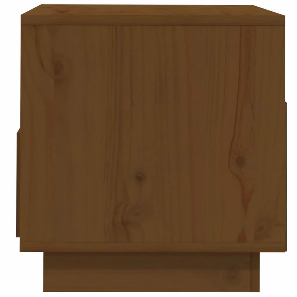 Berkfield Home TV Cabinet in Honey Brown Solid Pine Wood, W/D/H: 60 x 35 x 37 cm – 3