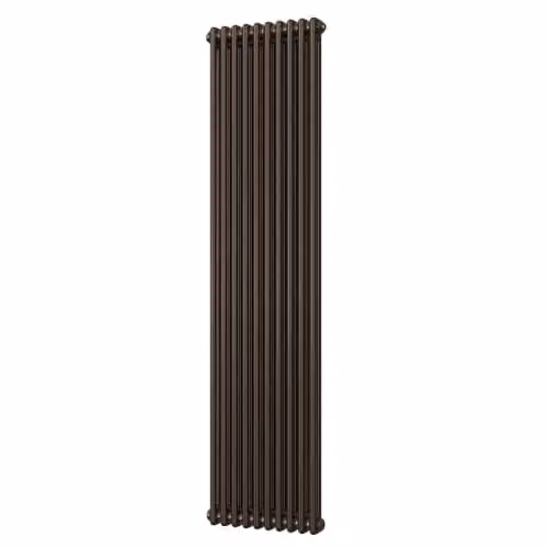 UK Radiators Alpha 2 Column Vertical Traditional Cast-Iron Style Radiator in Black Copper, H: 180 cm, W: 46 cm – 2