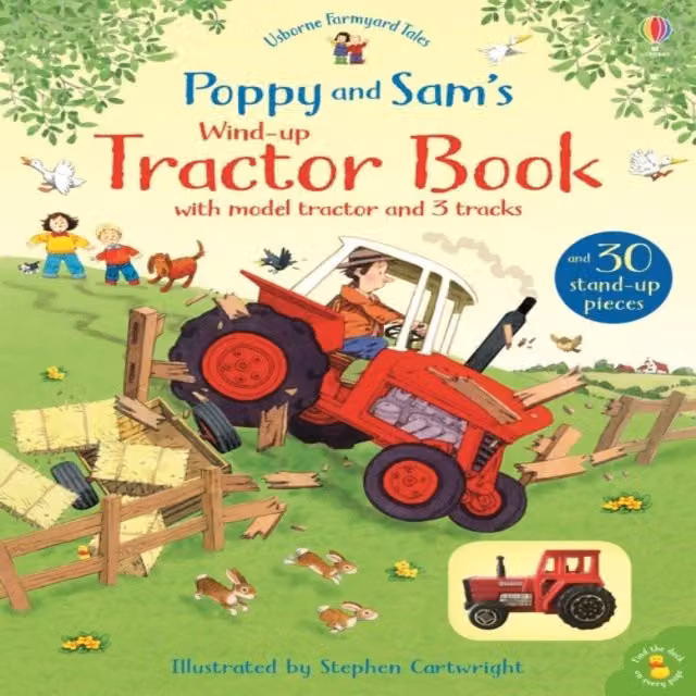 Sam Taplin Poppy and Sams Wind-Up Tractor Multicolour Board Book
