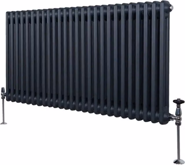 Monstershop Traditional 2 Column Steel Radiator in Anthracite Grey, W/D/H: 60.0 x 7.0 x 119.2 cm – 1