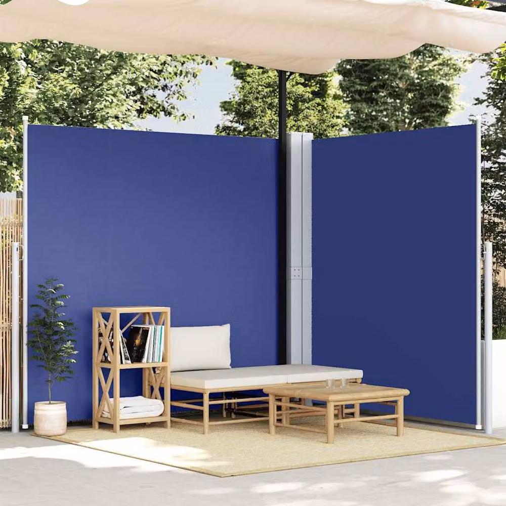 Berkfield Home Retractable Side Awning in Blue, W/H: 600 x 220 cm – 2