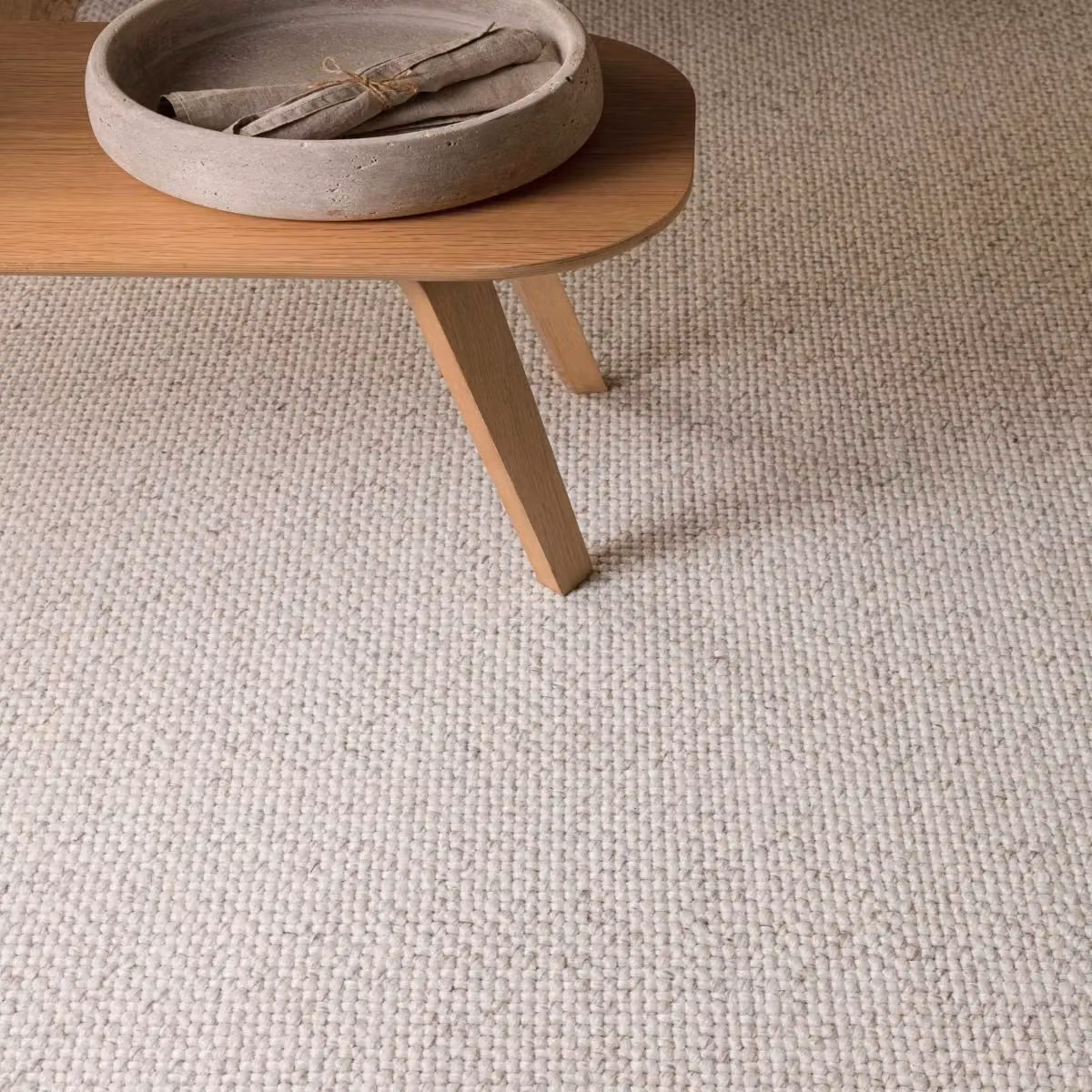 The Rug Shop UK Cream Modern Plain Handmade Area Rug, W: 200 cm, D: 290 cm – 2