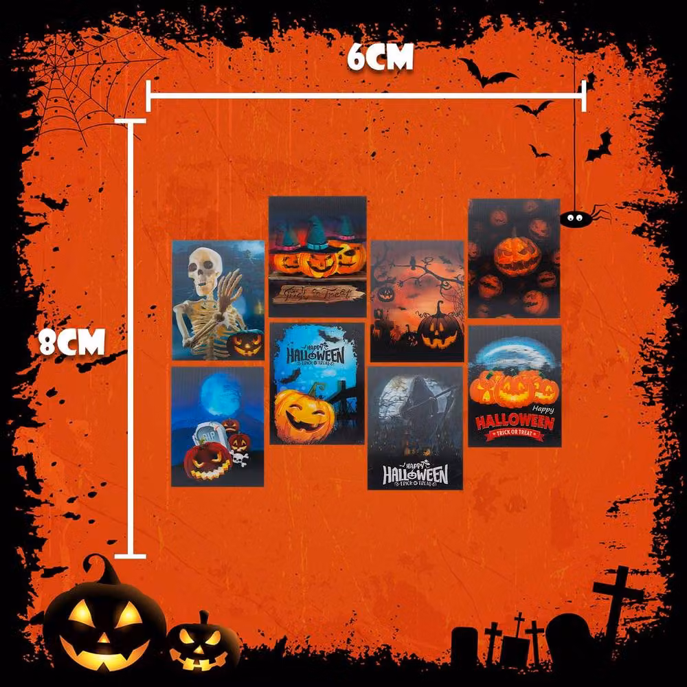 VFM e-Store Halloween Notepad 8 Pack, Multicolour, W: 6.4 cm, H: 8.25 cm – 2