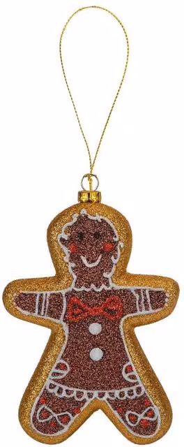 VFM e-Store Christmas Animal Hanging Decoration, Brown Glass Pendant, W: 11 cm, H: 16 cm – 1