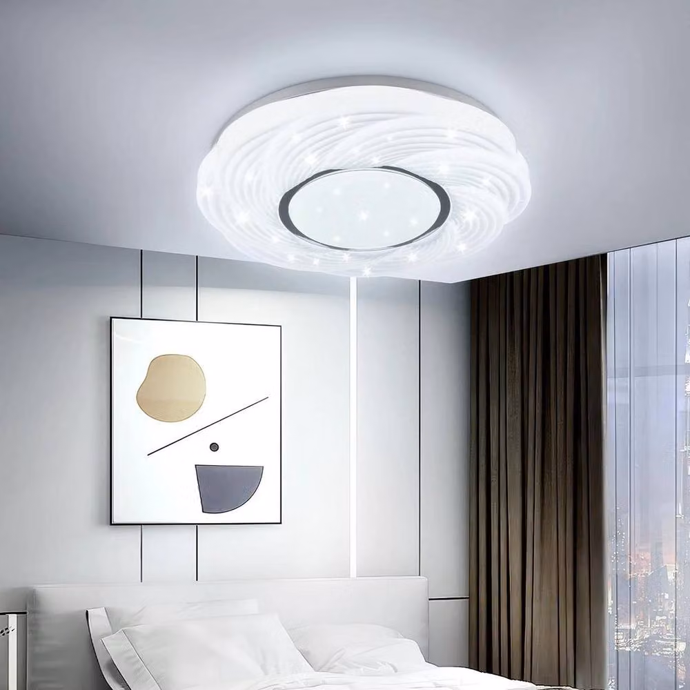 PAWNORA 24W LED Ceiling Light, White, Diameter: 33 cm, Height: 6.8 cm – 2