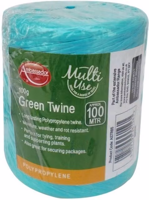 Ambassador Multi-Use Rot Proof Plastic Coated Twine in Green – 1