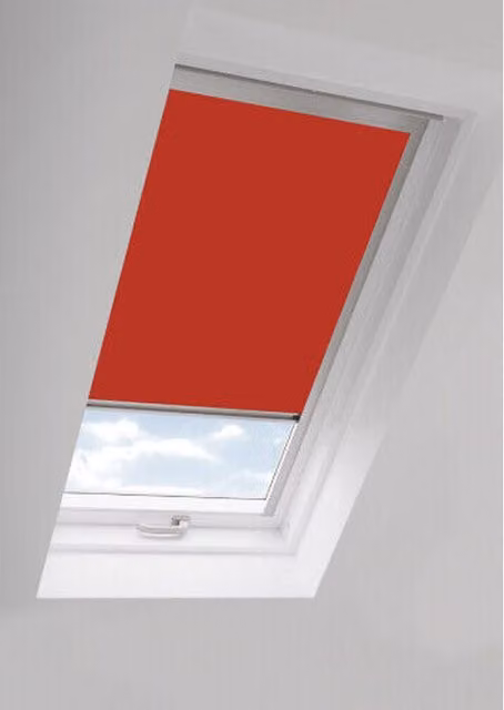 New Edge Blinds Lava Red Thermal Out Blackout Skylight Roller Blinds for Velux Roof Windows G Codes, Width: 105 cm