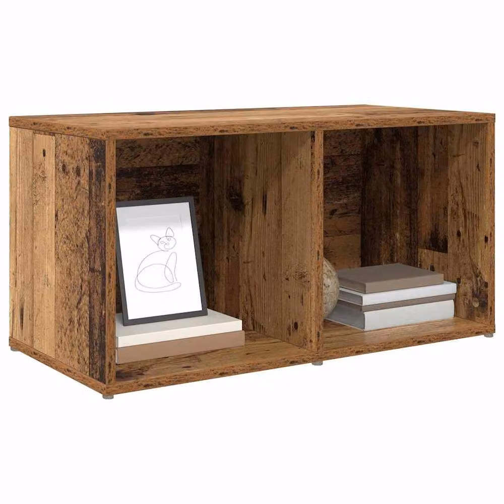 Berkfield Home TV Cabinet with Storage in Brown Old Wood Finish – 2