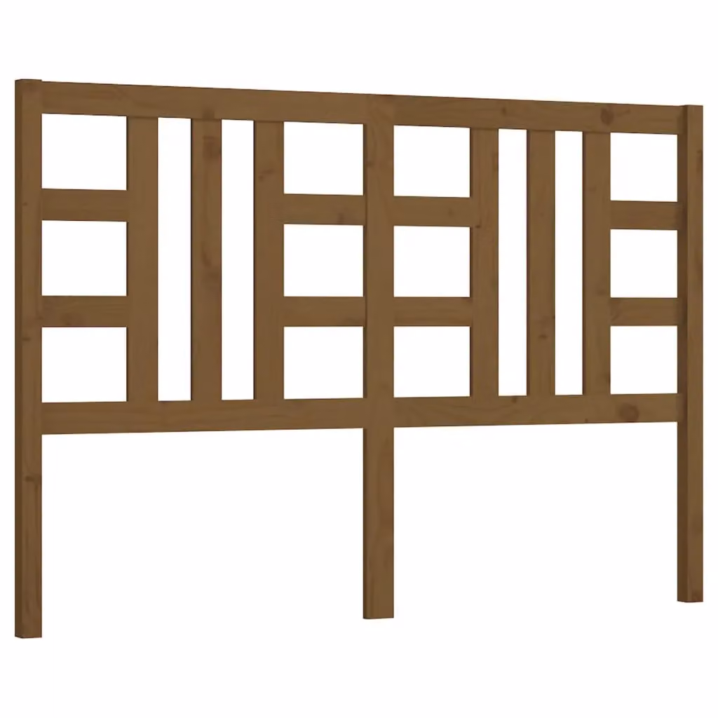 Berkfield Home Rustic Solid Wood Pine Bed Headboard in Honey Brown, W: 146 cm, D: 4 cm, H: 100 cm – 2