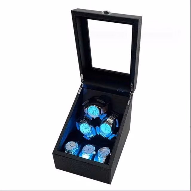 Kelvenix 3 Slot Rotating Display Case and Storage Organiser in Black, W: 50 cm, H: 24 cm