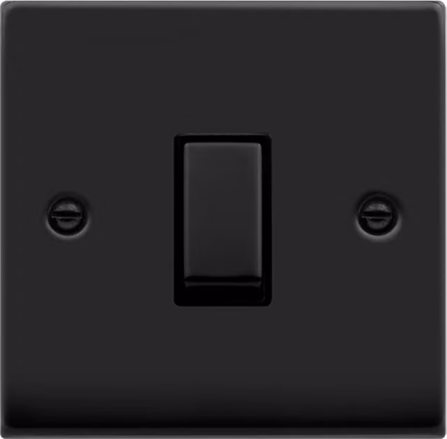 SE HOME Black Surface Mount Plastic Switch Plate