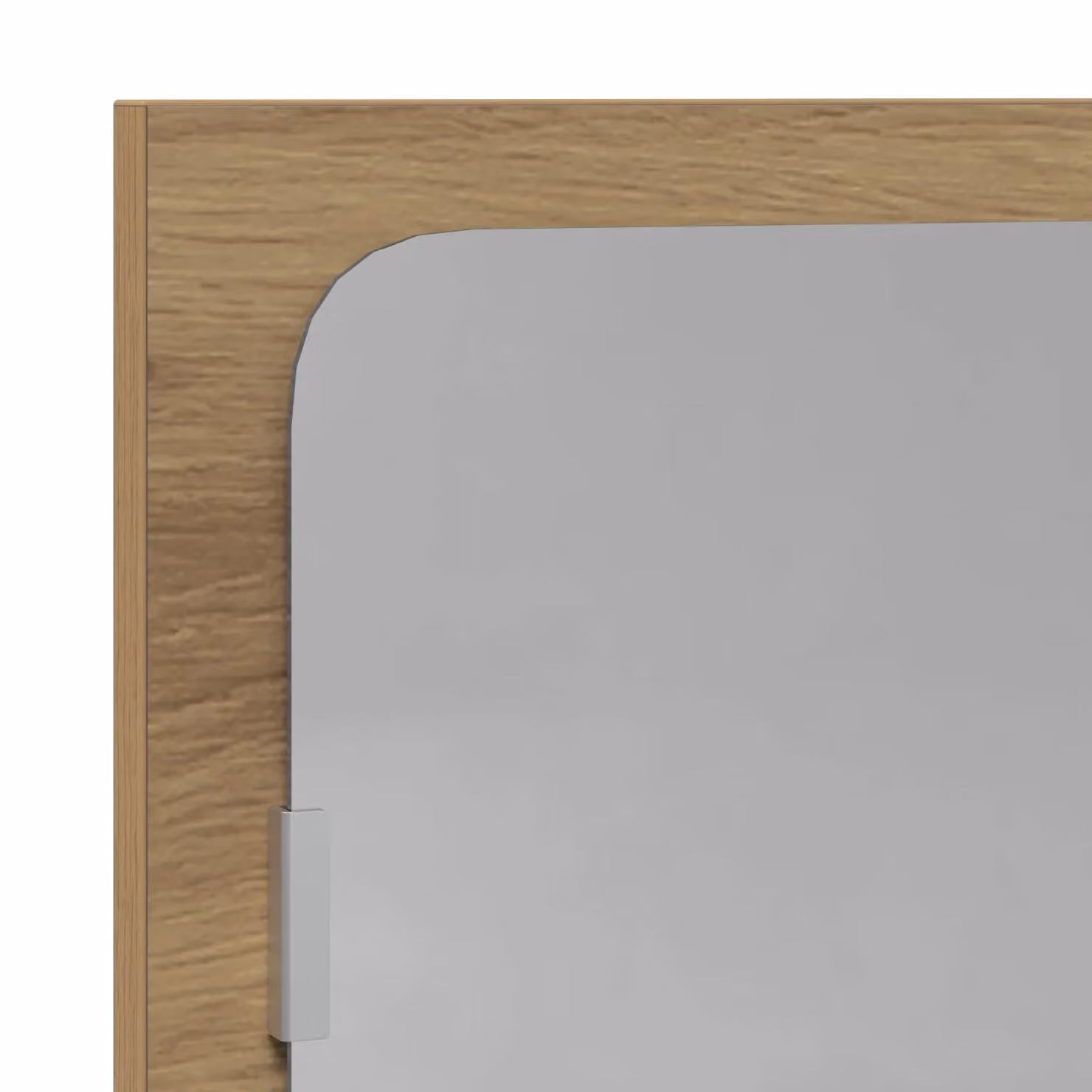 Berkfield Home Modern Rectangular Wall Mirror in Brown Wood, W: 90 cm, D: 10.5 cm, H: 37 cm – 3