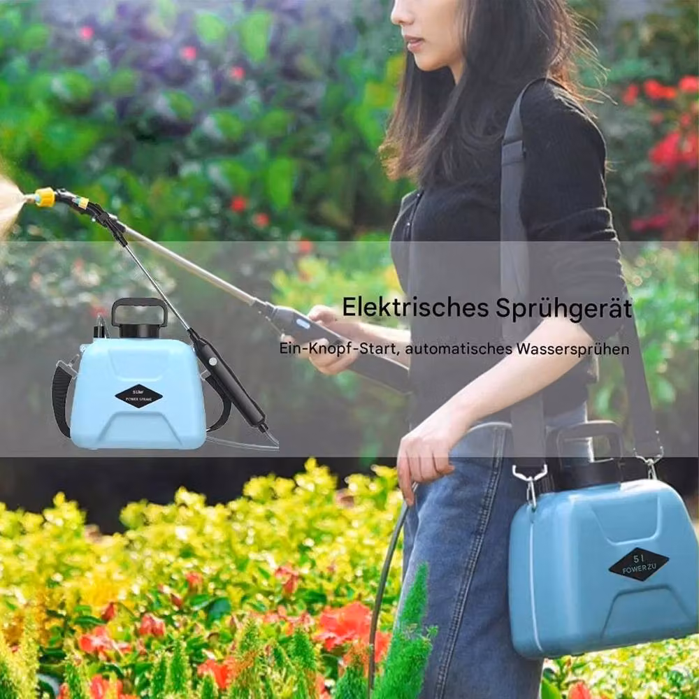 FLAVORA Blue Battery Powered Rechargeable Water Garden Sprayer, 0.1 l – 2