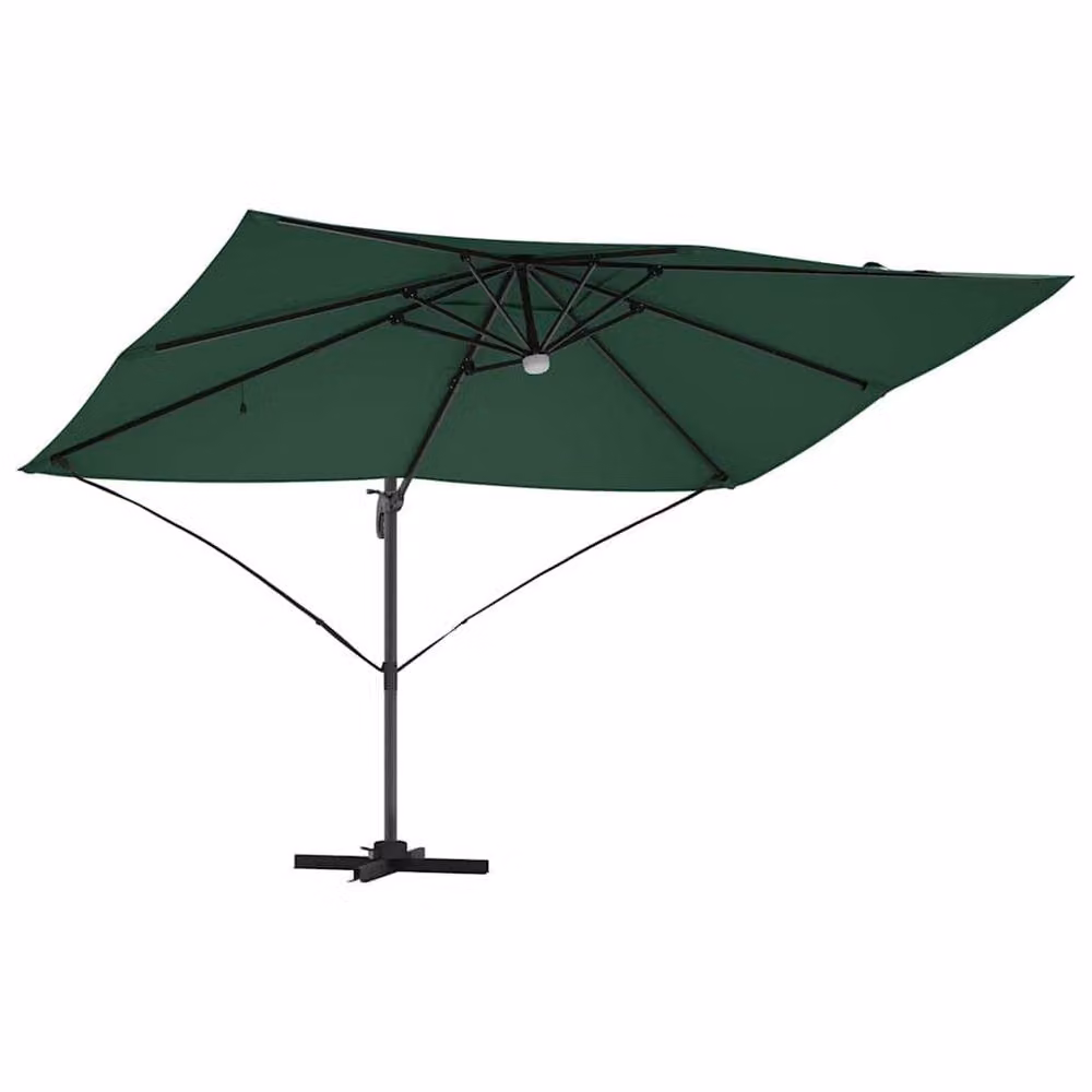 Berkfield Home Green Cantilever Umbrella with Polyester and Metal Construction – 4